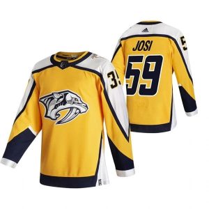 Nashville Predators Trikot Roman Josi 59 2022 Reverse Retro Gelb Authentic